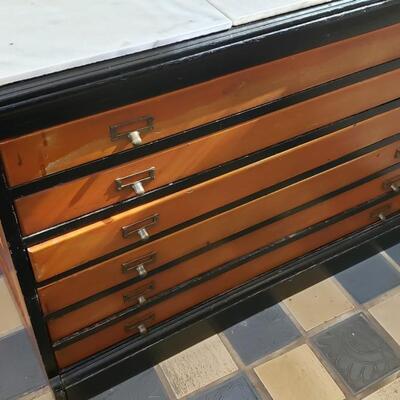 Wood flat file