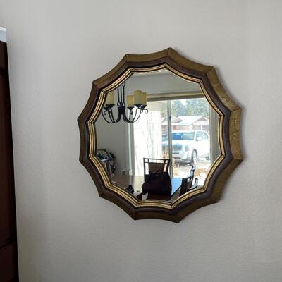Twelve Sided Decorative Gold Mirror