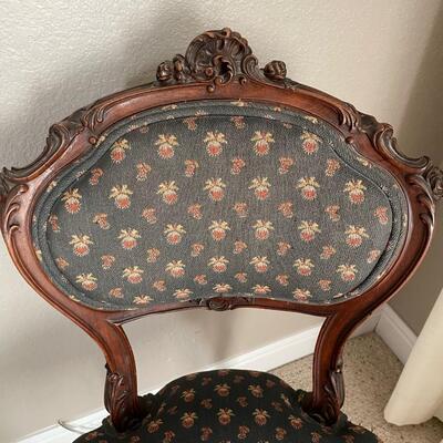 Mid-Victorian Side Chair Recovered with Modern Upholstery