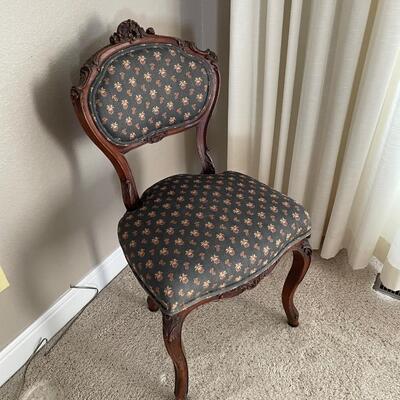 Mid-Victorian Side Chair Recovered with Modern Upholstery