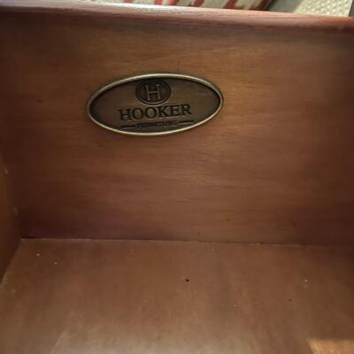 Hooker Three drawer night stand/end table with diamond pattern