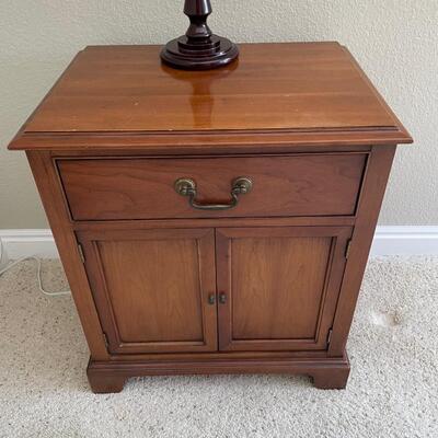 Wide Wooden night stand