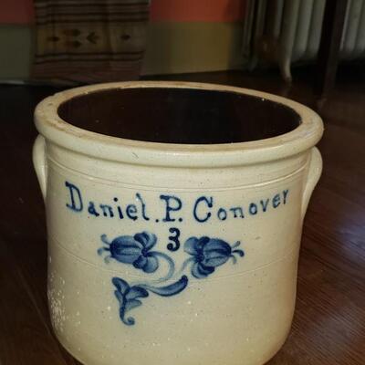 Slip Decorated pottery crock