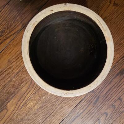Slip Decorated pottery crock