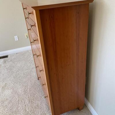 Tall Wood Chest of Drawers