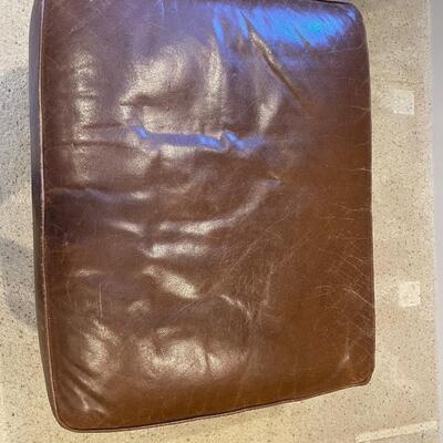 Leather Ottoman