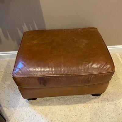 Leather Ottoman