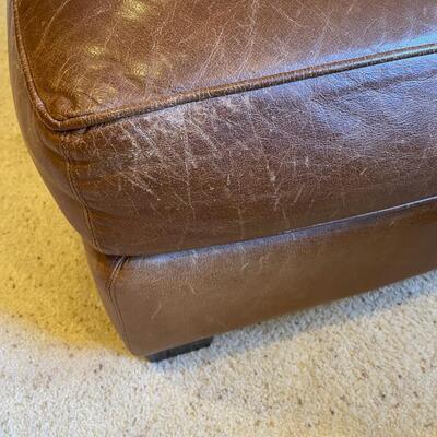 Leather Ottoman
