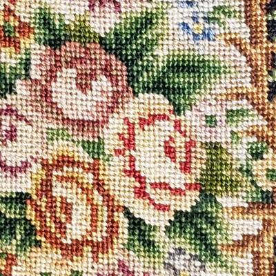 Vintage needlepoint embroidered purse