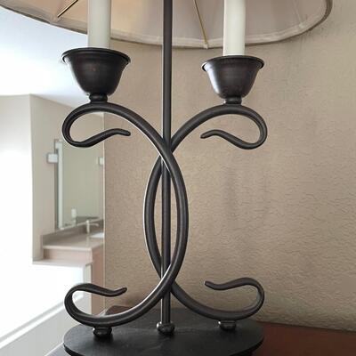 Desk Lamp with antiqued shade
