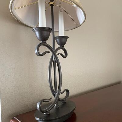 Desk Lamp with antiqued shade