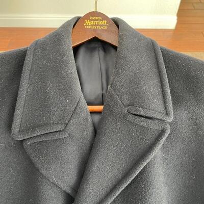 Men's M/L Black Leather Jacket, wool coat and Tommy Bahama Shirts