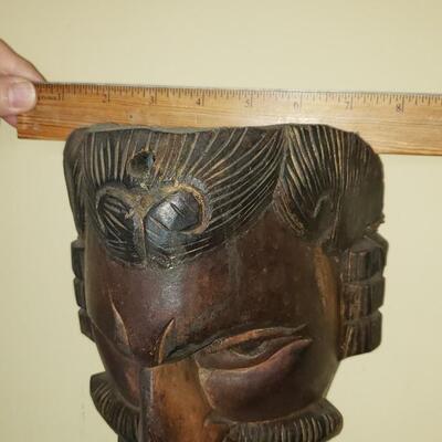 Vintage carved face mask #4
