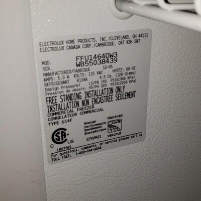 Frigidaire Electrolux commercial freezer upright