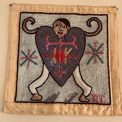 Sequined wall hanging