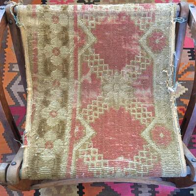 Antique folding luggage rack/bench
