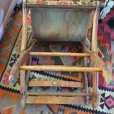 Antique folding luggage rack/bench