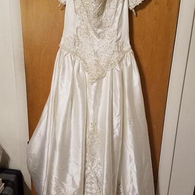 Satin Wedding Dress size 8