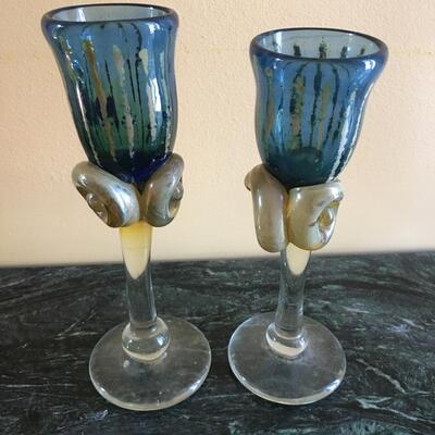 Arty wine glasses