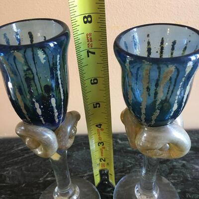 Arty wine glasses