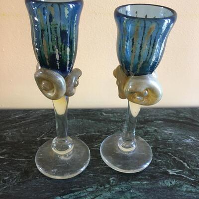 Arty wine glasses