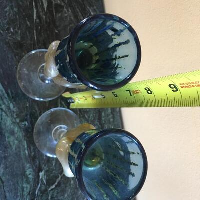 Arty wine glasses