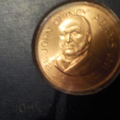 Presidential Hall of Fame Solid Brass collection coins. Franklin Mint.