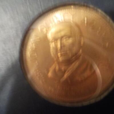Presidential Hall of Fame Solid Brass collection coins. Franklin Mint.