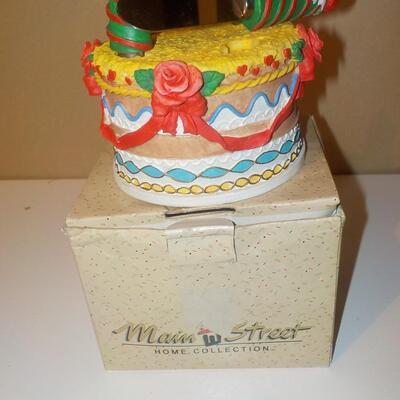 Main Street " Ceramic Birthday Server Cake".