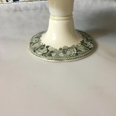 Footed compote transferware