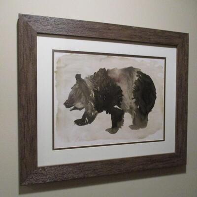 Bear Themed Wall Art- Framed