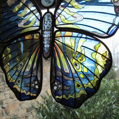 Stained Glass Window Hanging- Butterfly