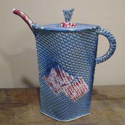 Textured Finish Pottery- Teapot Shape