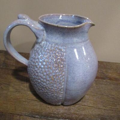 Dual Texture Pottery Pitcher