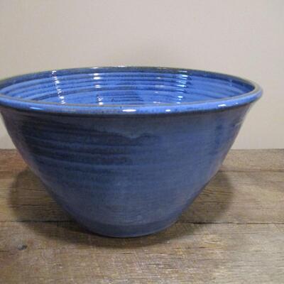 Glazed Pottery Bowl- Signed by Artist