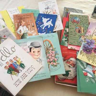 Vintage unused greeting cards