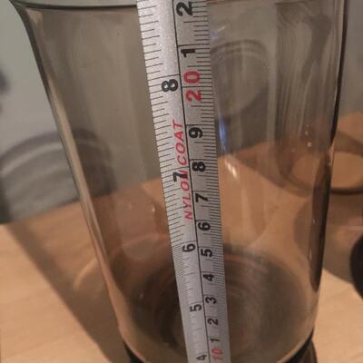 Dansk glass candle holder