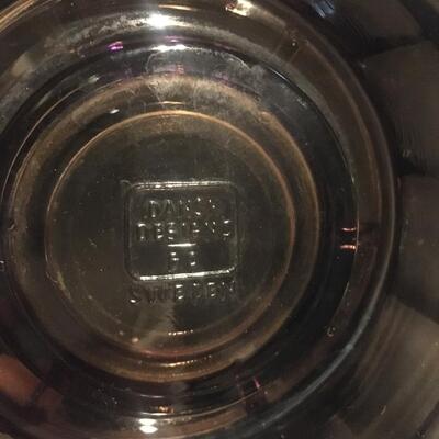 Dansk glass candle holder