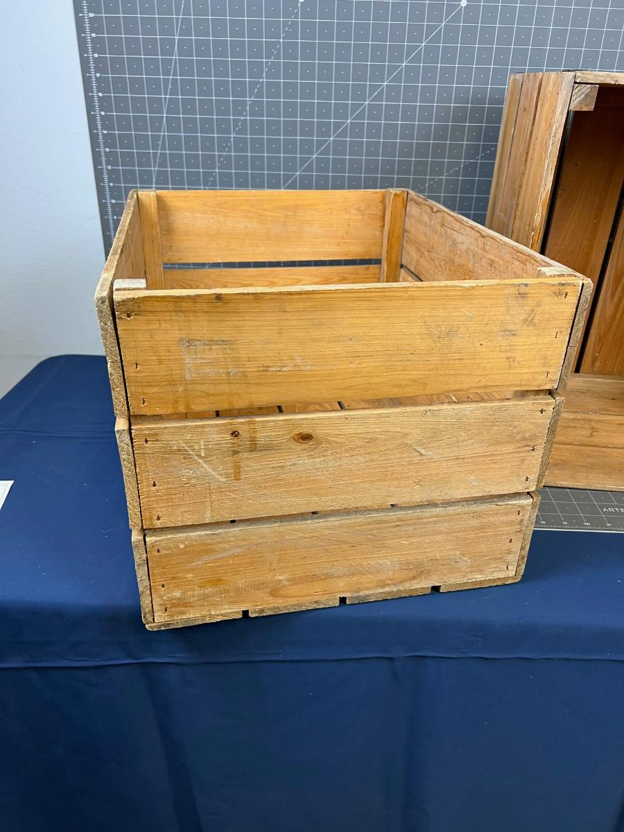 Pair of Wooden Storage Crates