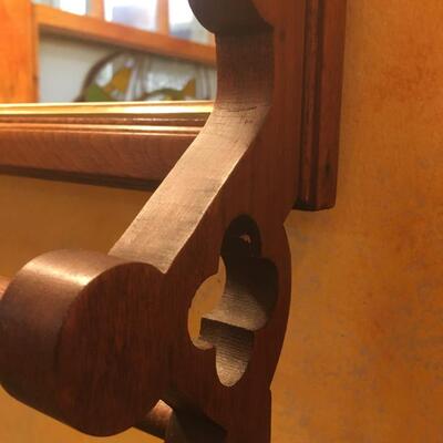Wood towel rack
