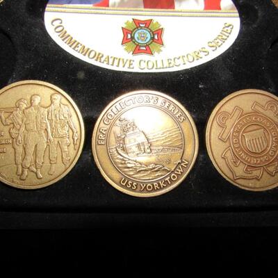 LOT 51  MILITARY COMMEMORATIVE COLLECTORS'S SERIES COINS