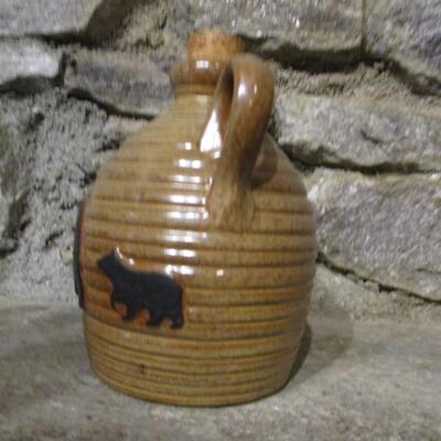 Ceramic Jug with Bear Accents (Short)