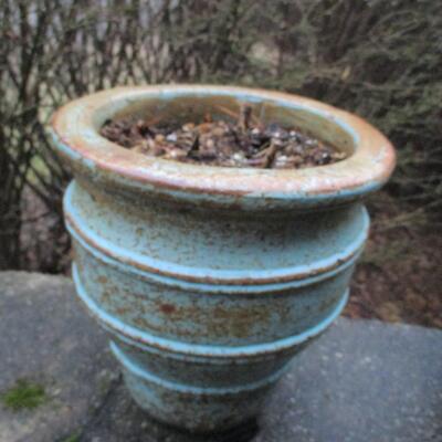 Ceramic/Pottery Flower Planter- Aqua