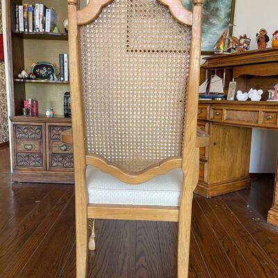 French Walnut Dining Table with  6 chairs