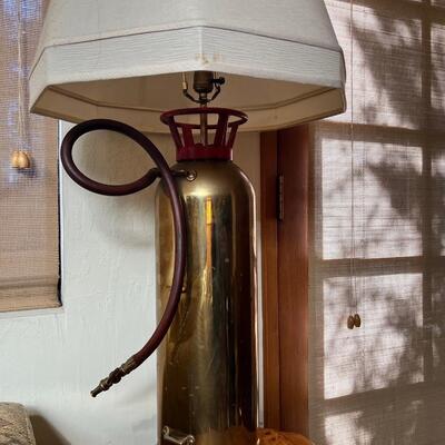 1960s Fire Extinguisher Lamp Retirement Gift