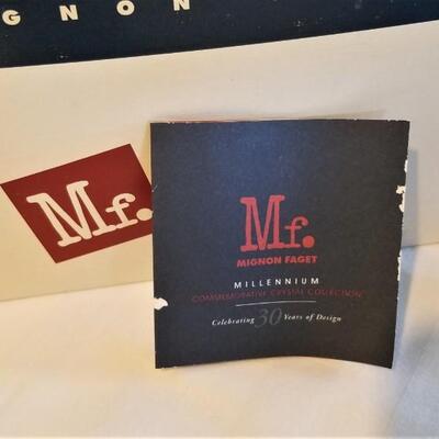Lot #44  Set of 4 Mignon Faget Millenium Bar Glasses in Box