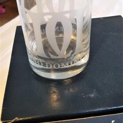 Lot #44  Set of 4 Mignon Faget Millenium Bar Glasses in Box