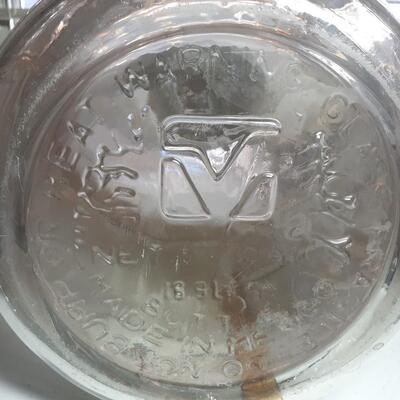 Vintage Glass 5 gal. Water cooler bottle