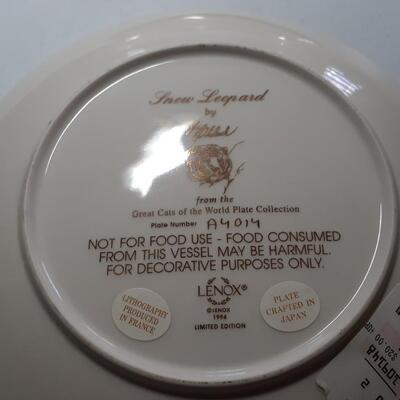 2 Lenox vintage picture plates