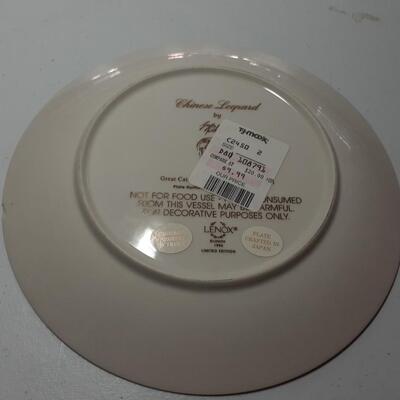 2 Lenox vintage picture plates